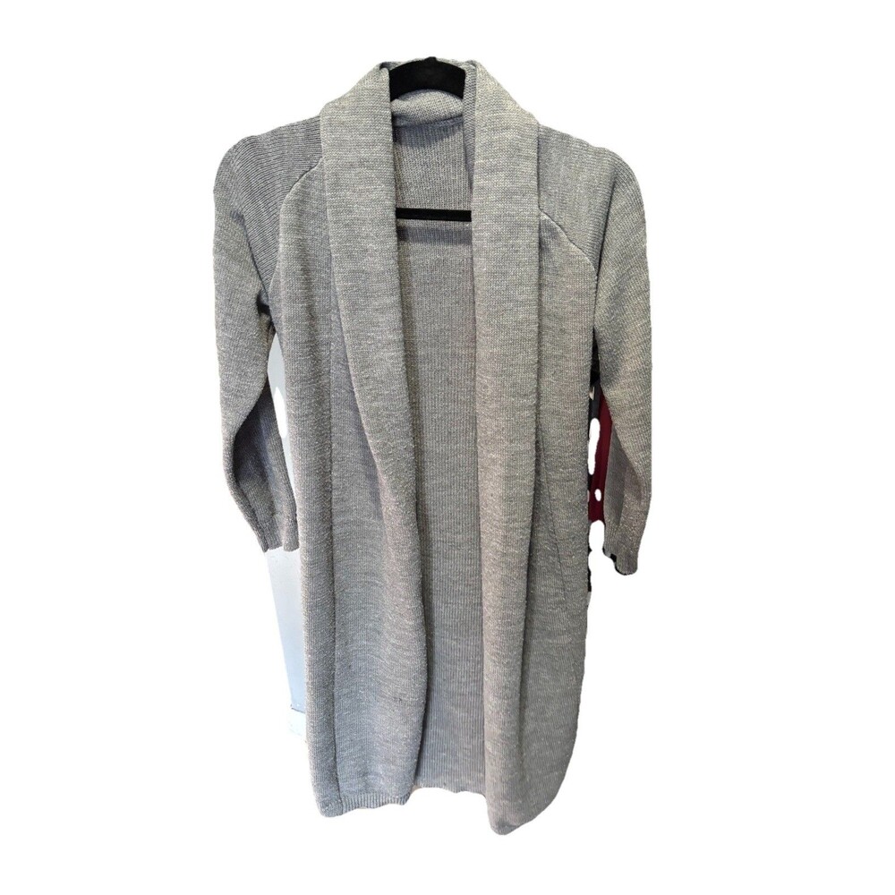 Women’s One Size Long Sleeve Dark Gray Cardigan Unbranded